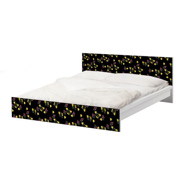 Meubelfolie IKEA Malm Bed Mille Fleurs Pattern