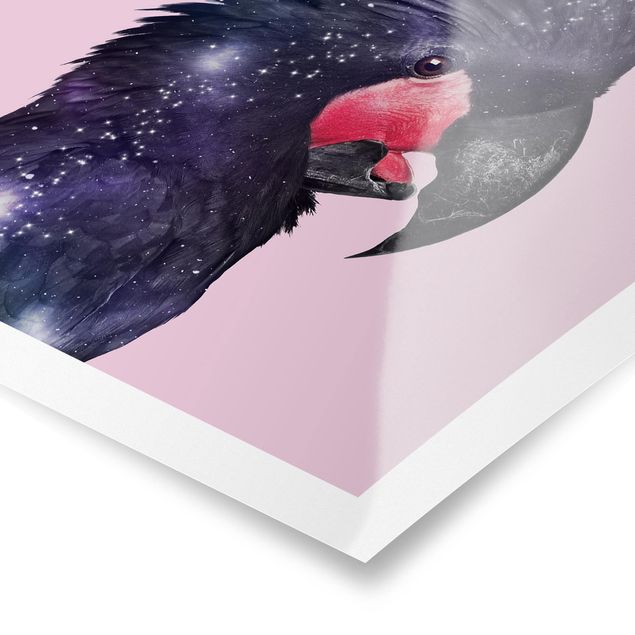 Posters Cockatoo With Galaxy