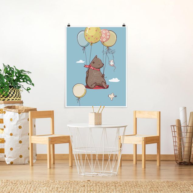 Posters Bear And Mouse Flying