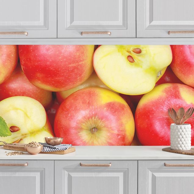 Achterwand voor keuken groenten en fruit Juicy apples