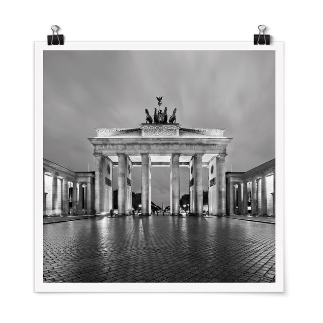 Posters Illuminated Brandenburg Gate II