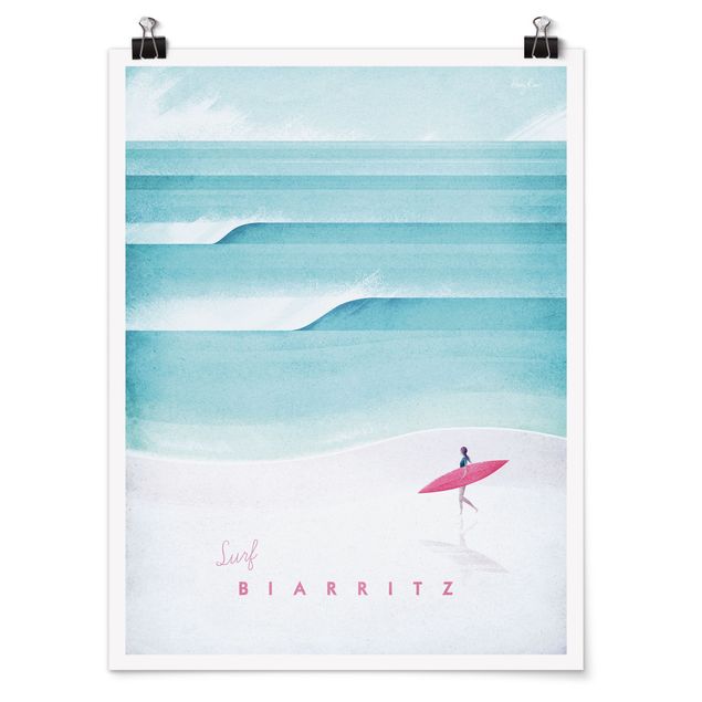 Posters Travel Poster - Biarritz