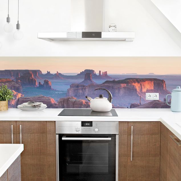 Achterwand voor keuken steenlook Sunrise In Arizona