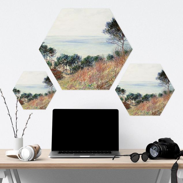 Hexagons Forex schilderijen Claude Monet - The Coast Of Varengeville