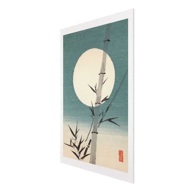 Forex schilderijen Japanese Drawing Bamboo And Moon