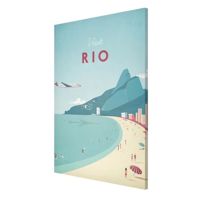 Magneetborden Travel Poster - Rio De Janeiro