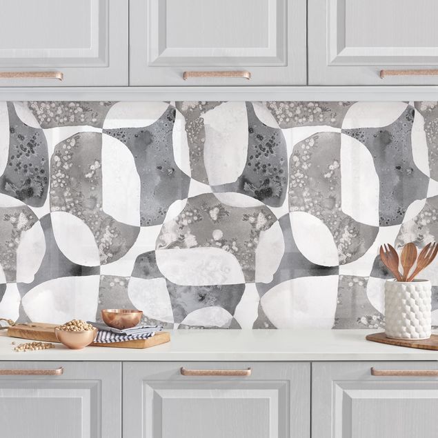 Achterwand voor keuken patroon Living Stones Pattern In Grey