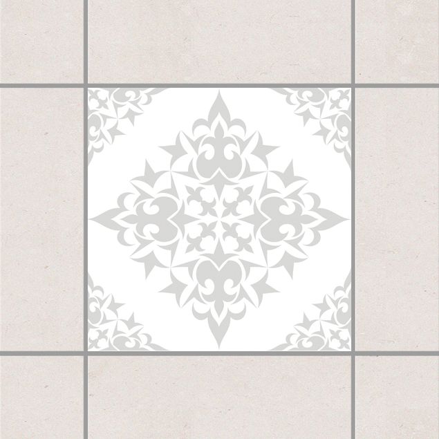 Tegelstickers Tile Pattern White Light Grey