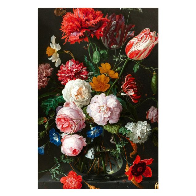 Magneetborden Jan Davidsz De Heem - Still Life With Flowers In A Glass Vase