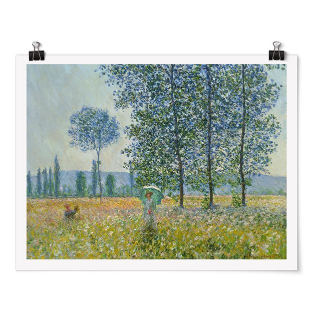 Posters Claude Monet - Fields In Spring