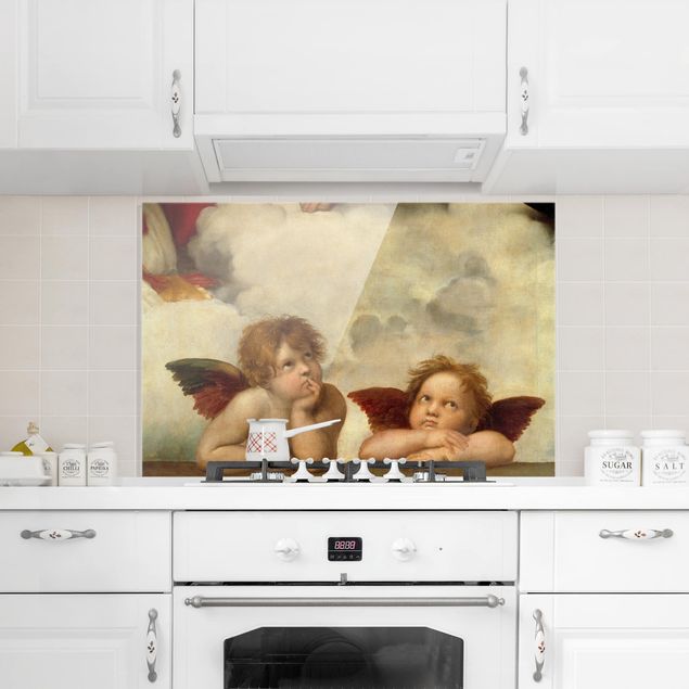 Spatscherm keuken Raphael - Two Angels