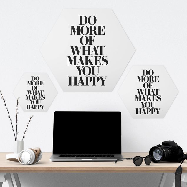 Hexagons Forex schilderijen Do More Of What Makes You Happy