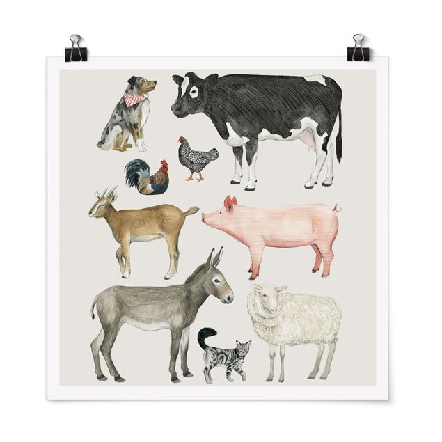 Posters Farm Animal Family I