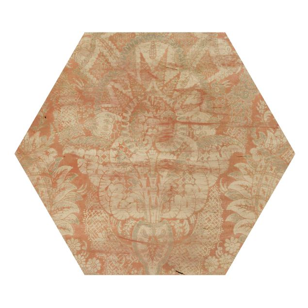 Hexagons houten schilderijen Ornament Tissue I