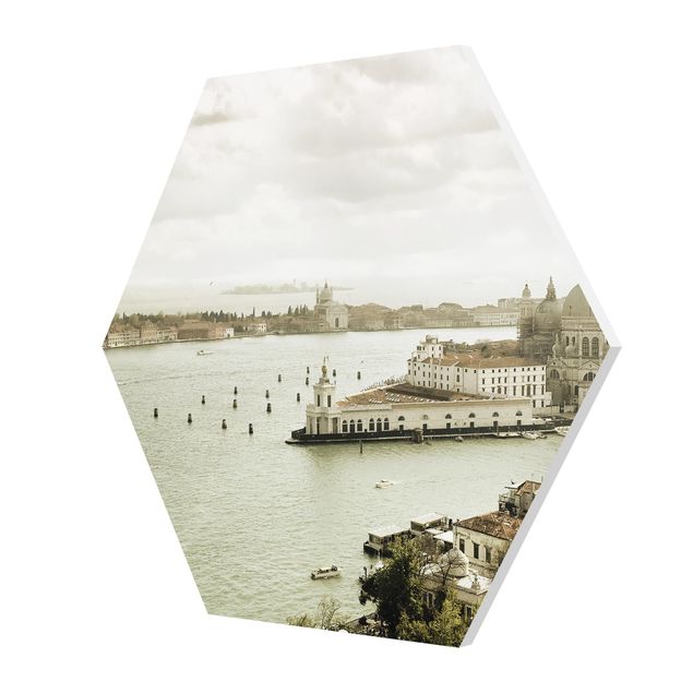 Hexagons Forex schilderijen Lagoon Of Venice