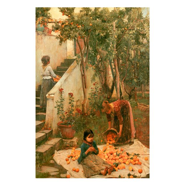 Magneetborden John William Waterhouse - The Orange Pickers