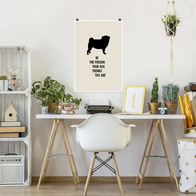 Posters Thinking Pug