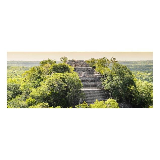 Glasschilderijen Pyramid of Calakmul