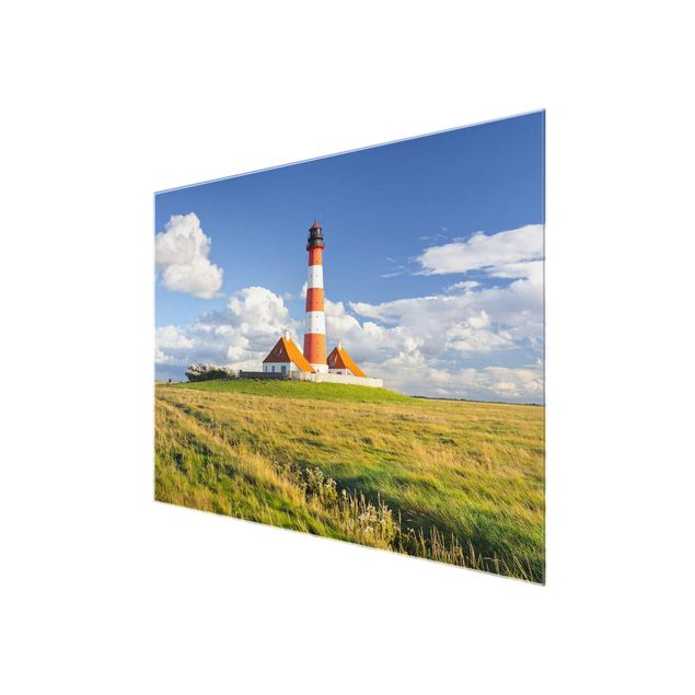 Glasschilderijen Lighthouse In Schleswig-Holstein