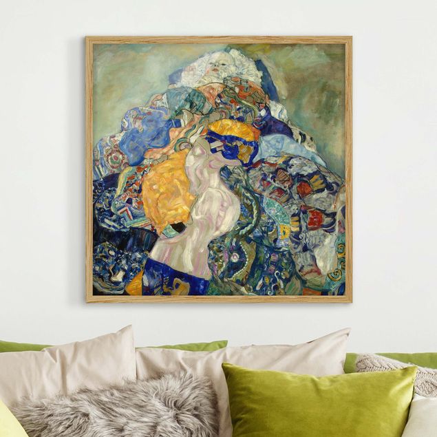 Ingelijste posters Gustav Klimt - Baby (cradle)