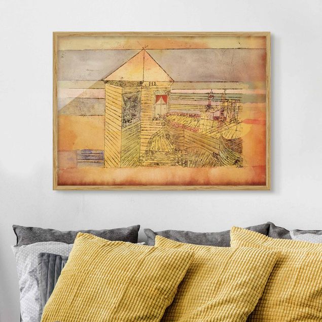 Ingelijste posters Paul Klee - Wonderful Landing, Or '112!'