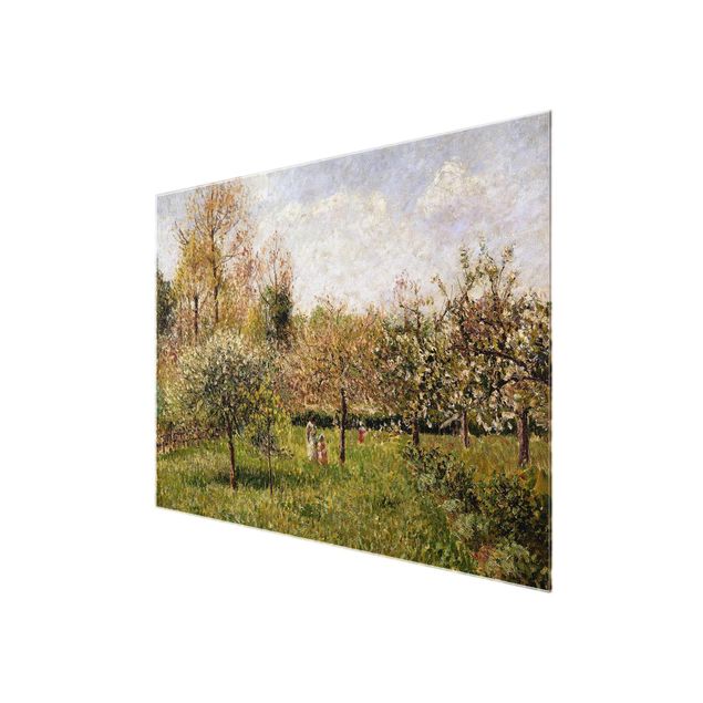 Glasschilderijen Camille Pissarro - Spring In Eragny
