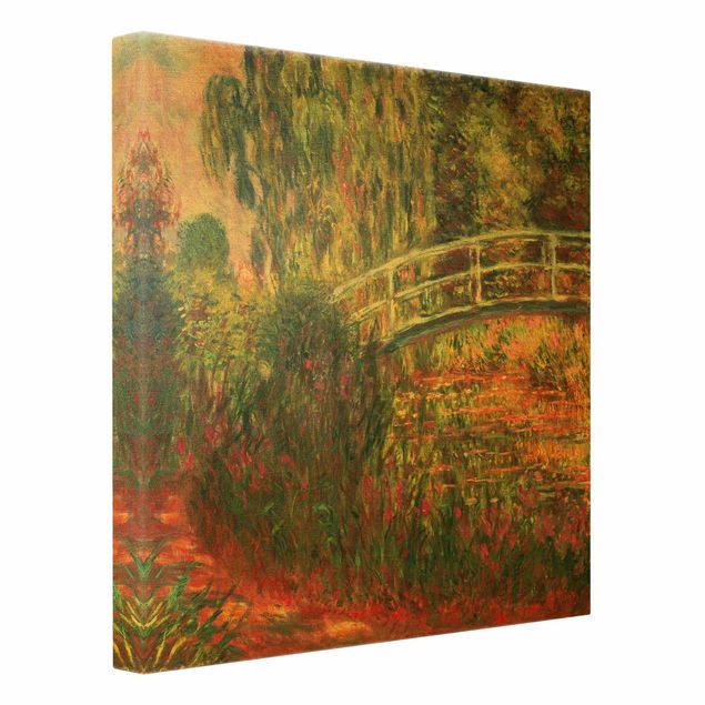 Canvas schilderijen Claude Monet - Japanese Bridge In The Garden Of Giverny