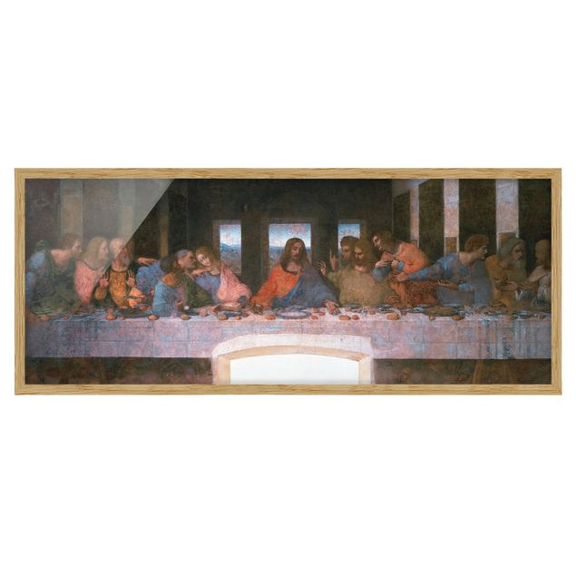 Ingelijste posters Leonardo Da Vinci - The last Supper