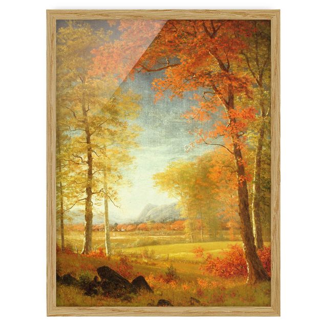 Ingelijste posters Albert Bierstadt - Autumn In Oneida County, New York