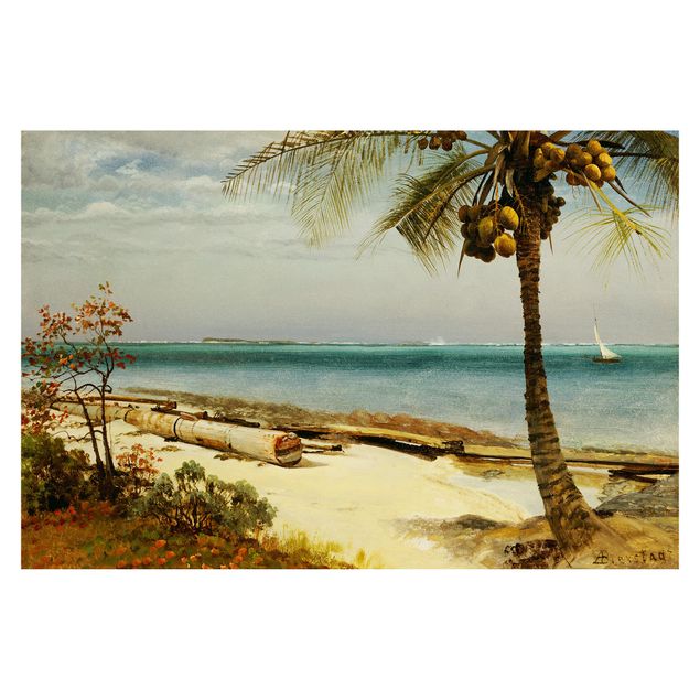Fotobehang Albert Bierstadt - Tropical Coast