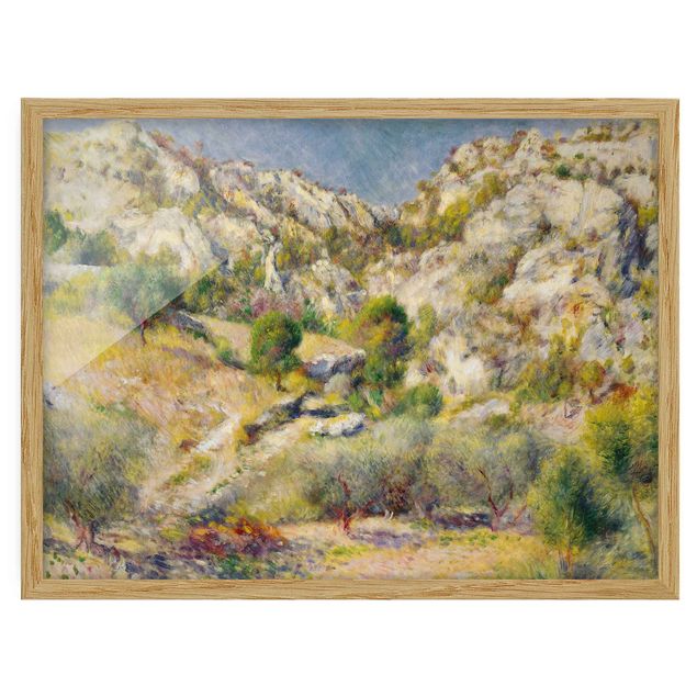Ingelijste posters Auguste Renoir - Rock At Estaque