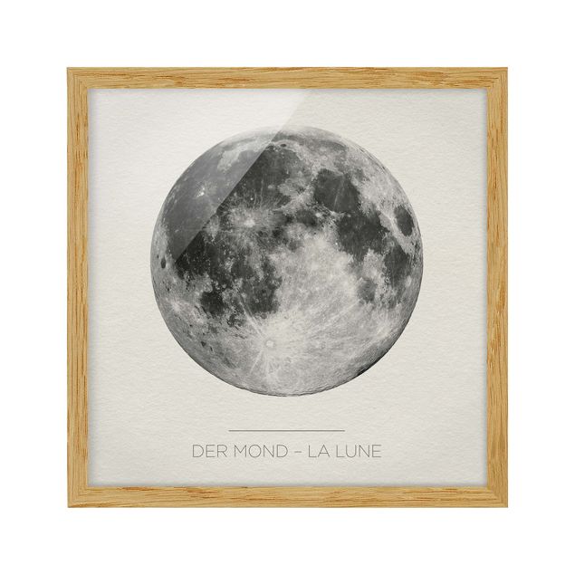 Ingelijste posters The Moon - La Lune