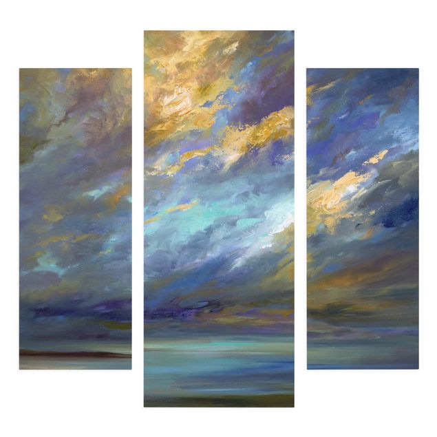 Canvas schilderijen - 3-delig Heaven And Coast