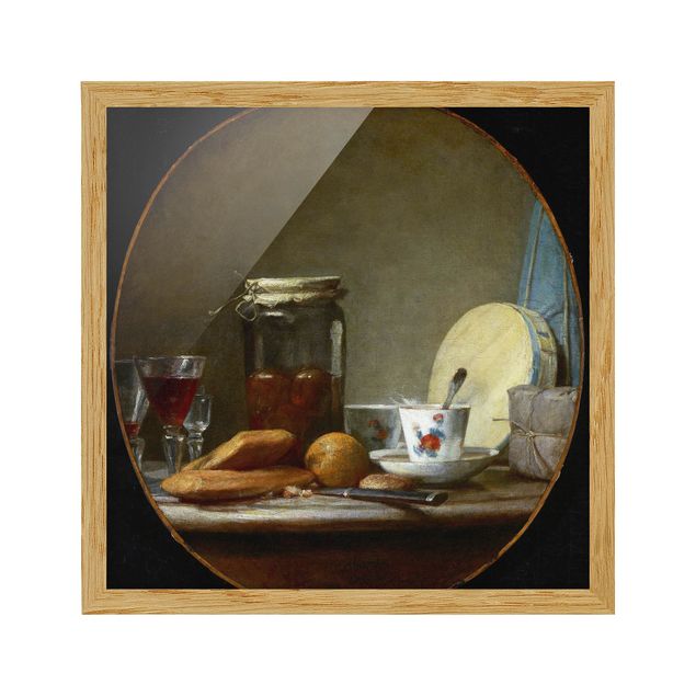 Ingelijste posters Jean-Baptiste Siméon Chardin - Jar of Apricots
