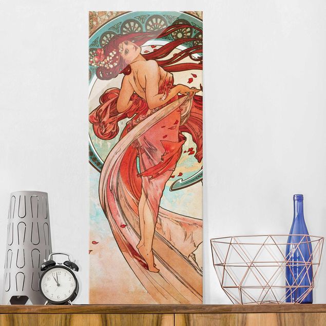 Glasschilderijen Alfons Mucha - Four Arts - Dance