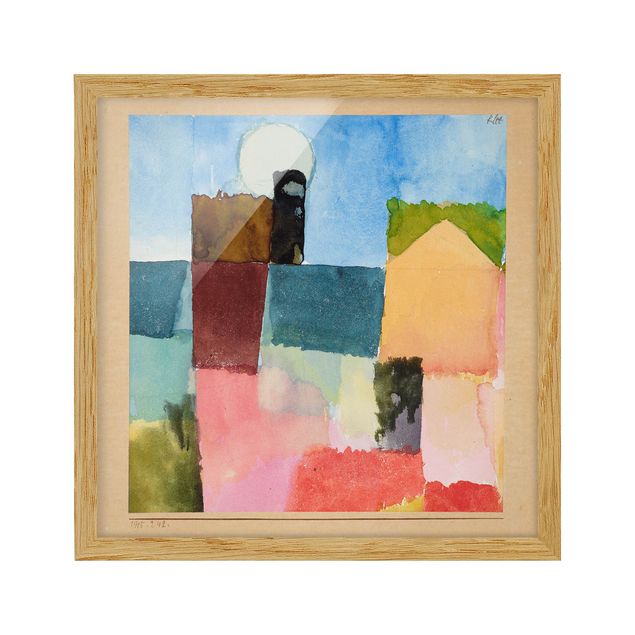 Ingelijste posters Paul Klee - Moonrise (St. Germain)