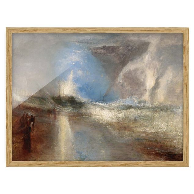 Ingelijste posters William Turner - Rockets And Blue Lights (Close At Hand) To Warn Steamboats Of Shoal Water