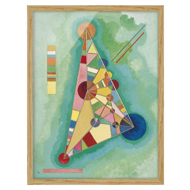 Ingelijste posters Wassily Kandinsky - Variegation in the Triangle