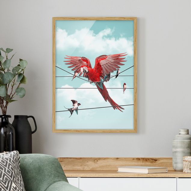 Ingelijste posters Sky With Birds
