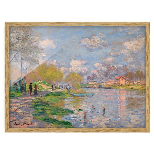 Ingelijste posters Claude Monet - Spring On The Seine