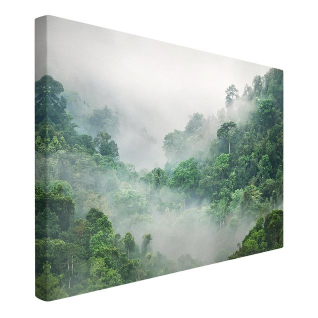 Canvas schilderijen Jungle In The Fog
