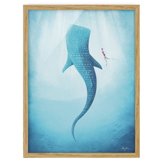 Ingelijste posters The Whale Shark