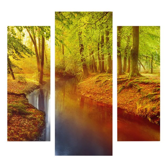 Canvas schilderijen - 3-delig Autumn Forest