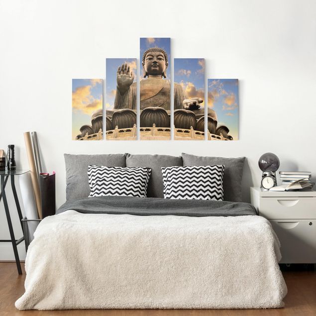 Canvas schilderijen - 5-delig Big Buddha
