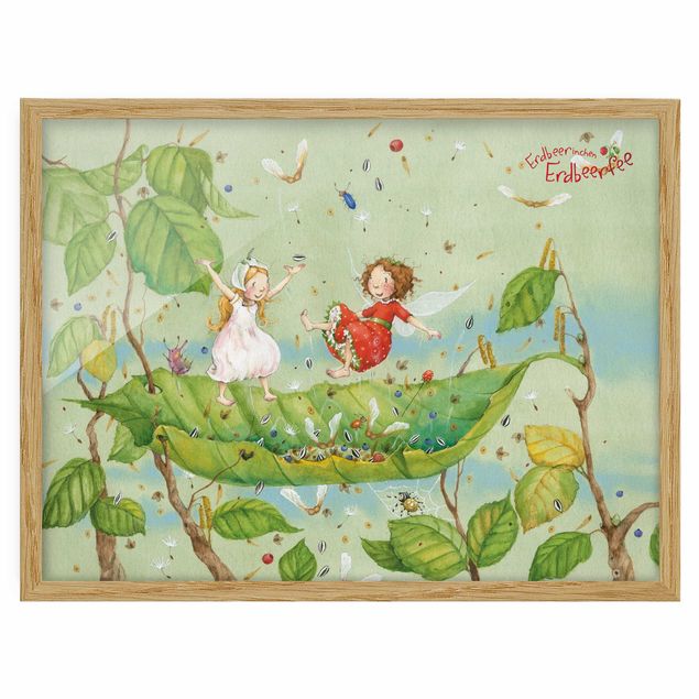 Ingelijste posters Little Strawberry Strawberry Fairy - Trampoline