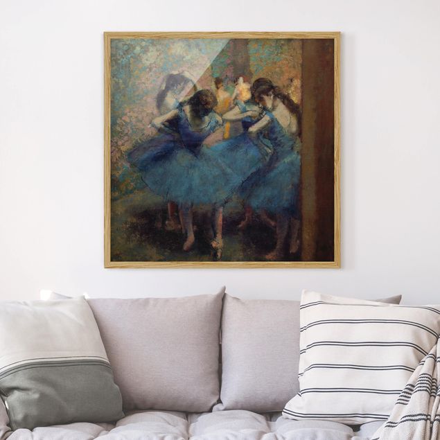 Ingelijste posters Edgar Degas - Blue Dancers