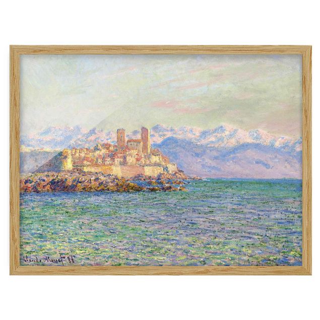 Ingelijste posters Claude Monet - Antibes, Le Fort