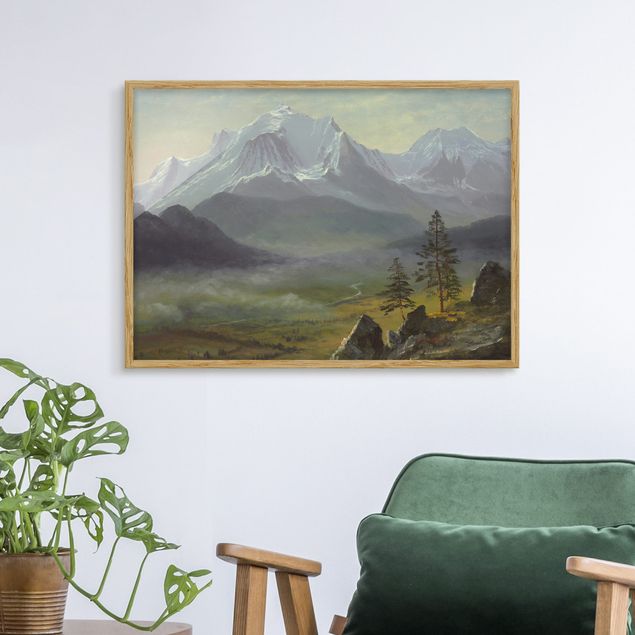 Ingelijste posters Albert Bierstadt - Mont Blanc