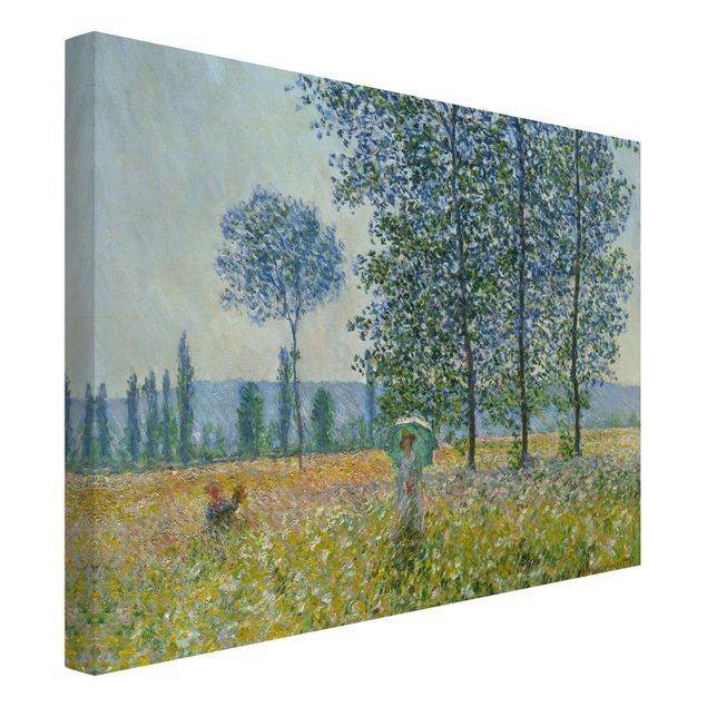Canvas schilderijen Claude Monet - Fields In Spring