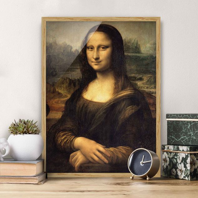 Ingelijste posters Leonardo da Vinci - Mona Lisa